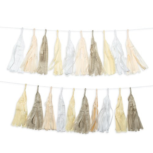 Tissue Paper Tassel Garland - Pastel Tissue Paper Tassel Garland - Pastel