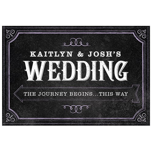 Wedding Directional Sign - Chalkboard - Lavender Wedding Directional Sign - Chalkboard - Lavender