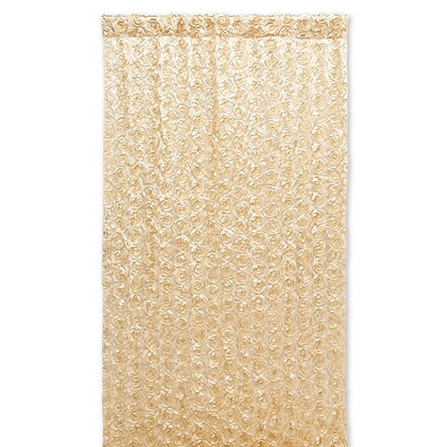Satin Wedding Photo Backdrop - Champagne Gold Flowers Satin Wedding Photo Backdrop - Champagne Gold Flowers