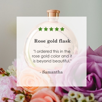 rose gold flask