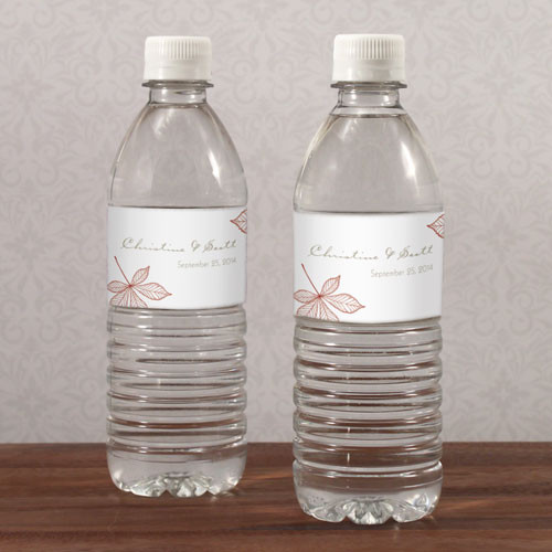 Personalized Water Bottle Labels - Rustic Charm Wedding