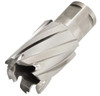 Hougen 30mm Diam x 25mm Deep High Speed Steel Annular Cutter Bright Finish, 3/4" Shank Diam, Weldon Flat Shank, 2 Flats on Shank
