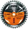Century Drill & Tool 13206 Construction Series Finishing Saw Blade, 7-1/4", 40T