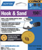 Norton 04059 Hook & Sand Random Orbital Discs, 5", P150 Grit Size, Pack of 25