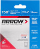 Arrow 509   T50 9/16" Staples, 1250 Count