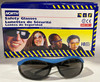North Safety Products Blue Frame, Smoke Lens Glasses Pack of 10 T58005BLS