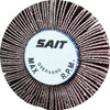 United Abrasives-SAIT 70052 2A Straight Mandrel Flap Wheels, 2" x 1" x 1/4", 120X, 10-Pack