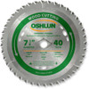 Oshlun SBW-072540 Finishing and Framing Saw Blade, 40 Tooth ATB, 7-1/4"