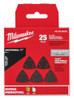 Milwaukee® OPEN-LOK™ 3-1/2" TRIANGLE SANDPAPER VARIETY PACK 25PC