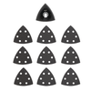 Milwaukee (10-Pack) 3-1/2" OPEN-LOK Triangle Sanding Pad & Sandpaper Variety Set, 49-25-2009