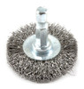 Forney 72726 Wire Wheel Brush, Fine Crimped with 1/4-Inch Hex Shank, 1-1/2-Inch-by-.008-Inch