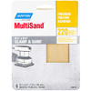Norton Sandpaper (1-PK/6-Sheets)Multisand 220 Grit Very Fine Sandpaper