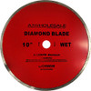 AJ Wholesale CHIW039-WET Continuous Rim Diamond Saw Blade, 10"