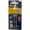 Irwin 1870985 Double End #1 Square Impact Power Insert Bits - 2 pack