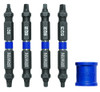IRWIN 1903521 IMPACT Double-Ended 5pc. Screwdriver Power Bit, Square with Magnetic Screw Hold
