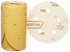Norton (01642) Stick and Sand Abrasive Disc with Pressure-Sensitive Adhesive Attachment, Aluminum Oxide, 5 Holes, 5" Diameter, Grit P80 Coarse (Roll of 50)