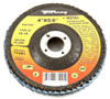 Forney 71993 Flap Disc, Type 29 Blue Zirconia with 5/8-Inch Arbor, 80-Grit, 4-Inch