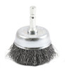Forney 72729 Wire Cup Brush, Coarse Crimped with 1/4-Inch Hex Shank, 2-Inch-by-.012-Inch