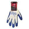 Boss Gloves 8426M Flexi Grip Knit Gloves, Medium, White/Blue - 12 Pairs