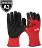 Milwaukee 48-22-8971 Medium Red Nitrile Impact Level 3 Cut Resistant Dipped Work Gloves