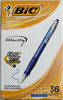 BIC 52211 Velocity Easy Glide Ball Pen Blue Ink - 36 pack