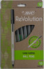 BIC 53672 ReVolution Long Lasting Ball Pens Black Ink - 10 pack