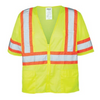 Iron Wear 1293LZ Class 3 Hi-Vis Lime Reflective Safety Vest, Mesh, Size 3XL (Sold as Each)