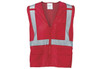 Ironwear 1284-RZ-RD-2XL Economy Red Multi-Pocket Reflective Vest, Size 2XL