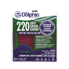 Blue Dolphin (SP AO9115-0220) 9" x 11" Aluminum Oxide Sanding Sheets 220 Grit Very Fine, 1-Pk/5-Sheets