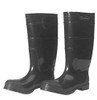 Liberty Glove & Safety 155007 DuraWear PVC Protective Boot with Reinforced Plain Toe, 16" Height, Size 07, Black