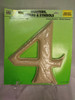 Hy-Ko GB-7 7" Simulated Wood Grain House Number "4”