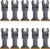 Arrow OSC204-10 Titanium Coated Oscillating Tool Saw Blades for Woodworking, Drywall, PVC, and Metal, Universal, Fits Most Multitools, 1-3/4 Inch, 10-Pack