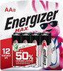 Energizer Max Alkaline AA Batteries 8 pack