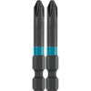 Makita A-96659 ImpactX 2in No.2 Phillips Power Bit, 2 Pack