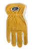 Black Stallion (1-Pair/Size-Medium) Grain/Split Cowhide Kevlar Stitched Driver's Gloves, 97KM