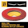 Dewalt DWA8282CTR 4-1/2" X 7/8" 80G T27 Xp Ceramic Trim Flap Disc