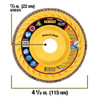 DeWalt DWA8281CTR Elite Series 4-1/2" X 7/8" 60G T27 XP Ceramic Trimline Flap Disc
