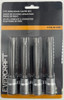 Evercraft 776-9195 Long Shank 4pc. 3/8" Drive Torx Bit Socket Set 4" Length