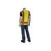 PIP 302-0505-LY/XL High-Visibility Vest, 5 Point Breakaway, ANSI 107 Class 2 Type R, Size XL - Hi-Vis Yellow