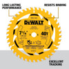 DEWALT 7-1/4 in. 40T Circular Saw Blade (DWA271440)