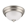 ETI Color Preference Spin Light 4.8 in. H x 9 in. W x 9 in. L Brushed Nickel White LED Ceiling SL-9-81-807-SV-N-BN