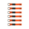Ergodyne 6-Pack Orange Squids Tool Tail Connectors, 4.5", 2 Pound Load Limit (3700)