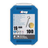 Kreg 100 Count Zinc Pocket Screws, 3/4 Inch, 19mm, Pan Head, #2 Square Drive, Fine Thread (SPS-F075-100)