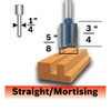 Bosch 85230MC 5/8 In. x 3/4 In. Carbide-Tipped Double-Flute Straight Bit