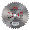 Do it (1-Blade) 409320DB Crosscut/Ripping 7-1/4", 40T Saw Blade