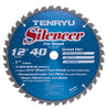 TENRYU, 1 blade, 12" Saw Blade, 40 teeth, 1" Arbor, 5,000 RPM Mas, Dampened Laser-Cut Plate, for Wood ( SL-30540)