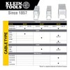 Klein Tools Heavy Duty Staples, 5/16 x 5/16-Inch Insulated Staples for Coax, CAT3, CAT5e Cables, for Klein Tools Stapler No. 450-100