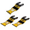 DEWALT 3-Piece Oscillating Tool Blade Set, Wood and General-Purpose, Durable Performance Coating Blade Assortment (DWA4206BM-3) (DWA4206BM-3)