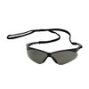 Protective Industrial Products Anser™ (1 Pair)  Semi-Rimless Safety Glasses With Black Frame, Gray Lens And Fogless® 3Sixty™ Coating, Including Neck Cord