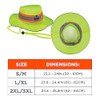 Ergodyne( Large-X-Large) unisex adult Hi Vis Ranger Sun Hat Microfiber, Lime